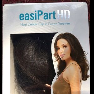 Easihair Easipart Heat Defiant Topper Crown Brown